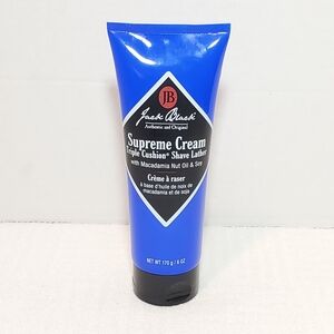 Jack Black Supreme Cream Triple Cushion Shave Lather Men's 6 oz Tube Authentic